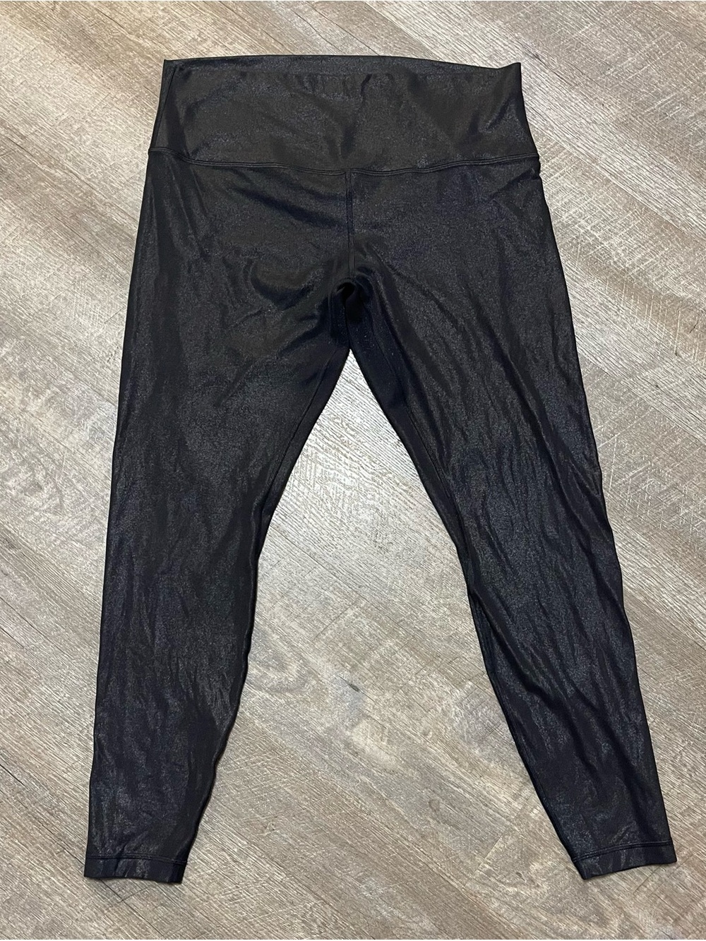 Lululemon shiny High-Rise Black Women’s Yoga Leggings stretch pants 14